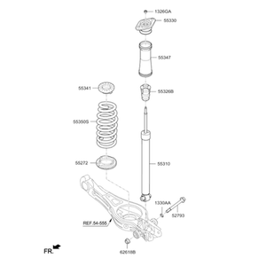 Cadenza New Leaf & Coil Springs 55350F6250 - Product Image 2