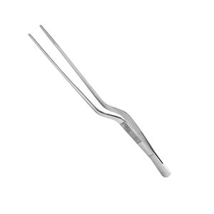Pinces à pansements en forme de baïonnette à pointe dentelée 14 cm en acier inoxydable, instrument chirurgical - Product Image 2