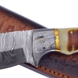 Couteaux de chasse en acier Damas de haute qualité, lame forgée à motifs, pour le camping en plein air, la chasse, le désossage et les usages généraux - Product Image 6