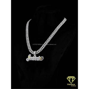 Personalized Strawberry <b>Name</b> Pendant Lab Grown 925 Sterling Silver Gold <b>Custom</b> Script Letter Hip Hop <b>Necklace</b> GIA Certified Gift - Product Image 6
