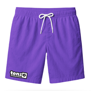 Pantalones Cortos Casuales de Lona Sólida para Hombre, 100% Poliéster, de Secado Rápido, para Gimnasio y Playa, Cintura Elástica Alta, Transpirables, con Cordón Ajustable, Moda Privada - Product Image 5