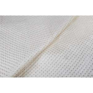 Tela de Satén Malai Bordada Blanca con Diseño Metálico Sutil de 44 Pulgadas de Ancho TFAB DUPION EMB01 - Product Image 2