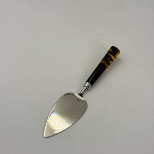 Último Diseño: Juego de Espátulas y Cortadores de Queso de Metal con Mango de Resina, Pulido Espejo para Mesa - Product Image 3