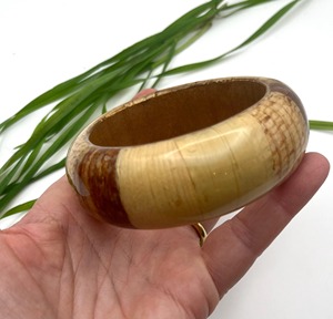 Natural Wooden Waterproof Customizable <b>Bangles</b> <b>Set</b> Handmade Women Traditional Trendy Fashion Fine Polish Lightweight Belladec - Product Image 3