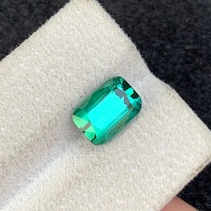 Natural Neon <b>Green</b> Afghani Tourmaline Gemstone Cushion Cut Loose Stone For Jewelry Making <b>Ring</b> Pendant Necklace Crystal - Product Image 1