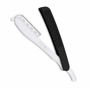 Rasoir jetable à lame simple pour homme, manche en acier inoxydable de haute qualité, lame en acier inoxydable, pour salon de coiffure - Product Image 4
