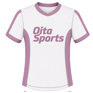 Conjunto de Camiseta y Pantalones Cortos de Rugby Blanco y Rosa, Cuello en V, Uniforme de Equipo Personalizado, Ropa Deportiva Transpirable para Entrenamiento - Product Image 3
