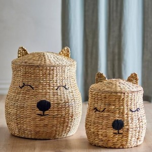 Cute Dog Shaped Natural Rattan <b>Storage</b> <b>Baskets</b> For Children's <b>Toy</b> <b>Storage</b> Woven <b>Basket</b> Eco-Friendly Design - Product Image 5