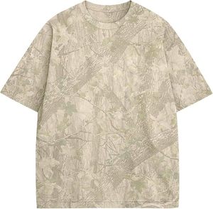 Custom Wholesale Streetwear Men's Oversized <b>Camouflage</b> Print Breathable Polyester Short Sleeve Drop Shoulder Casual T-<b>Shirt</b> - Product Image 1