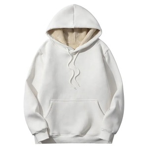 Vente en gros de sweats à capuche surdimensionnés en flanelle sherpa, doux et chauds, avec logo personnalisé, pour femme - Product Image 6