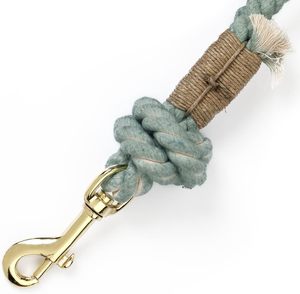 Green Ombre Handmade Rope <b>Dog</b> Leash for Small <b>Dogs</b> – Organic Cotton Braided Pet Lead - Product Image 3