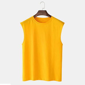 Camiseta sin mangas informal de verano para hombre, camisa de algodón sin mangas, chaleco deportivo suave y transpirable, ropa de entrenamiento para gimnasio, ropa deportiva de uso diario - Product Image 3