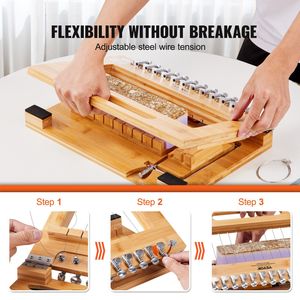 Taglierina di Precisione per Sapone Artigianale in Bambù, per 1-12 Barre, Taglio Preciso di 1 Pollice - Product Image 3