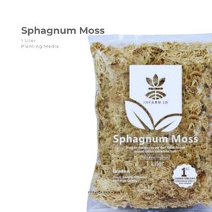 Mousse de sphagnum séchée de haute qualité 1L, substrat organique stérilisé à absorption rapide pour plantes - Product Image 1
