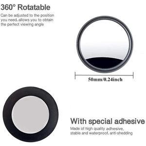 2 Pezzi Specchietti Retrovisori Laterali Convessi in Vetro HD da 2 Pollici, Angolo Ampio 360 Gradi, Alloggiamento in ABS per SUV e Auto, Specchietti Angolo Cieco - Product Image 6