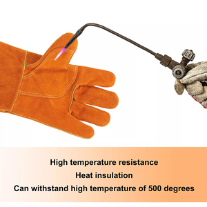 Guantes de Trabajo Industriales de Invierno Personalizados, Resistentes al Calor y Antideslizantes, Guantes de Cuero para Soldadura, de Pakistán - Product Image 5