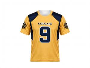 Maillot de football en gros, personnalisé avec numéro, imprimé pour équipe, séchage rapide, respirant, T-shirt de football, vêtements de sport - Product Image 1