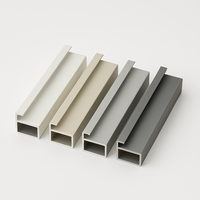 Profilé d'extrusion en aluminium couleur argent, service de découpe sur mesure pour accessoires de quincaillerie de portes de douche en verre et armoires de cuisine