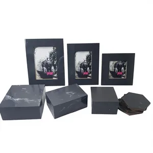Latest Design Home Decor Picture Frame Handmade Resin <b>Storage</b> <b>Box</b> and Tea Cup Coasters Clip <b>Photo</b> Holder Table Decor Gifts Set - Product Image 1