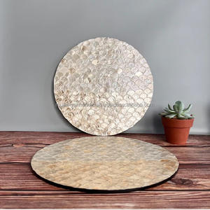 Posavasos Mother of Pearl para posavasos de bebidas para decoración del hogar y uso de mesa de comedor - Product Image 4