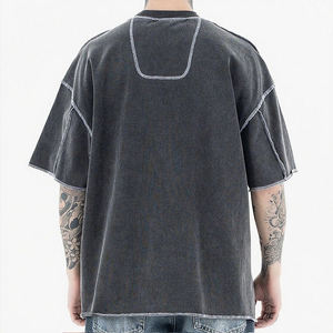 เสื้อยืดวินเทจลายกราฟิกพิมพ์ลายแบบกำหนดเองทรงโอเวอร์ไซส์ - Product Image 4