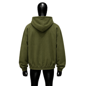 PREMIUM OLIVE PULLOVER OLIVE GREEN GRAPHIC OVERSIZED <b>HOODIE</b> MODERN STREET STYLE STATEMENT PRINT <b>HOODIE</b> CLASSIC STREETWEAR PULLOV - Product Image 2