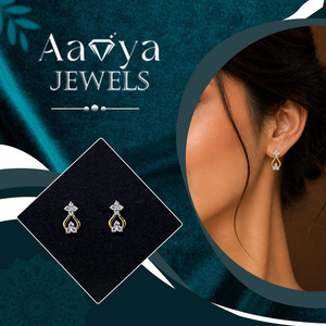 ต่างหูเพชรสร้างในห้องปฏิบัติการเซเลสเต้สำหรับผู้หญิง ทอง 14K ได้รับการรับรอง เครื่องประดับงานแต่งงานสุดหรู งานฝีมือชั้นเยี่ยม - Product Image 5