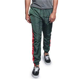 Pantalon de jogging coupe oversize pour homme, style urbain, coupe droite, léger, imperméable, tendance, esthétique, réfléchissant, abordable - Product Image 1