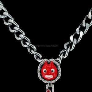 925 Sterling Silver Hip Hop Pendentif Night Glow Émail Personnalisé Lettre Glacée Conception VVS D Moissanite Diamant IGI Certifié Populaire - Product Image 3