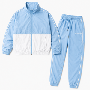 Ensemble court 2 pièces pour femme, style streetwear décontracté, avec logo, coupe au-dessus du genou, en nylon/coton, personnalisable, best-seller - Product Image 2