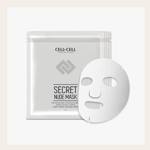 แผ่นมาส์กหน้าเกาหลี K-Beauty Cell By Cell Secret Nude Mask 5 แผ่น ผลิตในเกาหลี 23 กรัม บำรุงผิวหน้า - Product Image 2