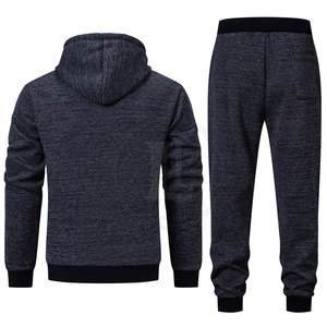 High Quality Breathable Solid Hooded Lightweight Winter Casual <b>Men</b> Tracksuit 100% Cotton Custom Made <b>Pullover</b> New Arrival - Product Image 2