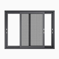 Ventanas Residenciales Impermeables con Doble Vidrio Templado, Marco de Aluminio con Rotura de Puente Térmico y Sistema Corredizo.