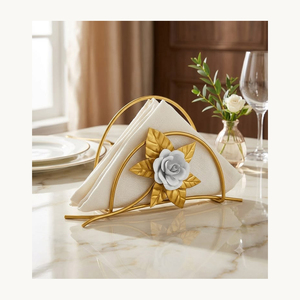 Customized Stylish Metal Napkin Holder New Design Decorative Tissue Stand New Arrival Kitchen Table Accessory - Product Image 6