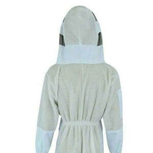 White Beekeeper Protective <b>Suit</b> with Veil Casual Wear Four Seasons Model SL-BKS-107 - Product Image 5