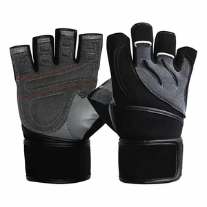 Gants de sport pour hommes et femmes, demi-doigts, antidérapants, respirants, sans doigts - Product Image 2