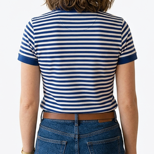 Polo en tissu unique pour femme, look classique, vêtements de sport, meilleure performance, manches courtes. - Product Image 2