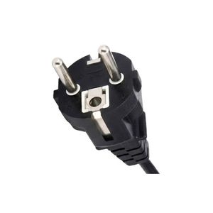 Cable de Alimentación con Enchufe Europeo CEE, Cable de PVC Negro para Dispositivos Eléctricos de la UE - Product Image 1