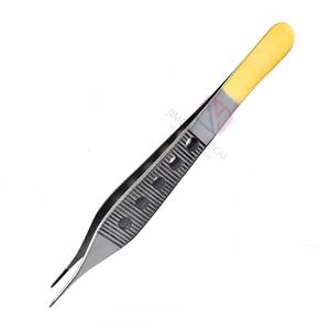 Pinces à tissus Adson de précision en acier inoxydable 4,75 po, pointes dentelées délicates, manuelles, certifiées CE pour la chirurgie plastique, haute qualité - Product Image 5