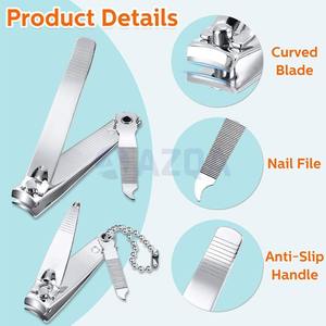 Cortauñas de Acero Inoxidable con Hoja Curva al por Mayor, Aptos para Bebés, Uso Infantil, Proveedor Premium de Cuidado de Uñas a Granel - Product Image 4