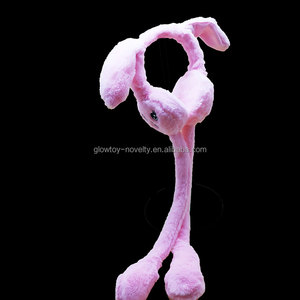 Bandeau lumineux LED avec oreilles de lapin qui bougent, pour fête, bandeau lumineux LED, oreilles de lapin lumineuses, bandeau pour cheveux, fourrure de lapin, protège-oreilles - Product Image 6