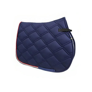 Almohadilla de Montar a Caballo Acolchada Rosa con Cierre de Velcro y Ribete Plateado para Doma Clásica - Product Image 4