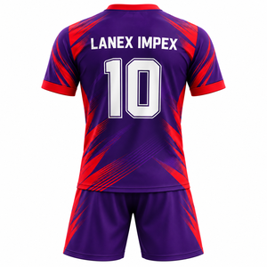 Ensemble de maillots de football personnalisés de qualité supérieure pour hommes et garçons, respirant, léger, à séchage rapide, vêtements de sport - Product Image 3