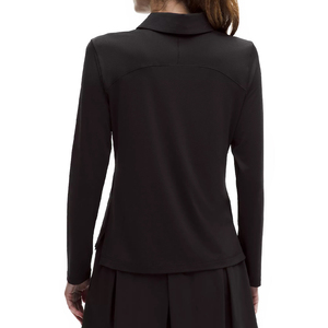 Polo de Manga Larga de Secado Rápido de Última Tendencia para Mujer, Transpirable, Elástico, con Logotipo Personalizado, Informal, Marca Privada - Product Image 2