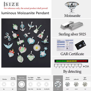 จี้รูปมงกุฎ KING เงินแท้ 925 ประดับเพชรโมอิสซาไนต์ ดีไซน์ Ice Out Bling สุดหรู - Product Image 2