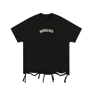 Camiseta Retro Vintage de Manga Corta para Hombre y Mujer - 100% Algodón, Tejido de Punto, Logo Frontal en Blanco, Corte Holgado, Ecológica - Product Image 1