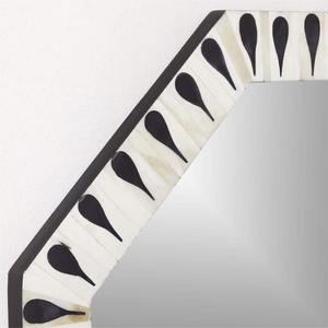 กรอบกระจกฝังลายกระดูกสีน้ำเงินรูปทรงเรขาคณิต ขนาด 32x32 ซม. สำหรับตกแต่งทางเดินบ้าน สไตล์อาร์ตเดโค ราคาขายส่ง - Product Image 4