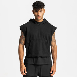 Full Sublimation Beach High Quality Custom Logo Design <b>Men</b> Gym <b>Stringer</b> Tank Top Fitness Clothing Cotton Sleeveless <b>Vests</b> - Product Image 2