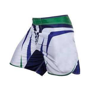 กางเกง MMA ชาย สีดำขาว พิมพ์ลายแบบ Sublimation แห้งเร็ว สำหรับกีฬามวยปล้ำผสม ทรงปกติ ไซส์ผู้ใหญ่ - Product Image 2
