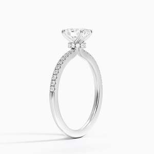 BOJ <b>Ring</b> 041 Oval Cut 925 <b>Silver</b> Demi Half Coverage Diamond <b>Ring</b> 2ct D Color VVS1 Moissanite GRA Certified Low Price <b>Ring</b> Sale - Product Image 2
